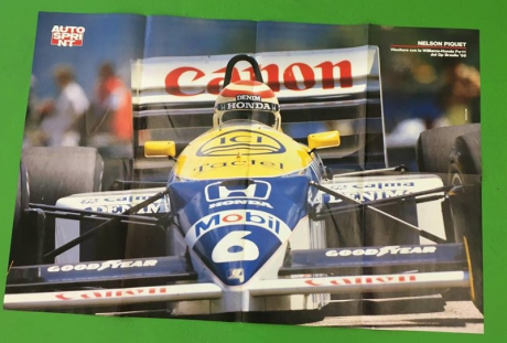 Poster Piquet FW11 Autosprint